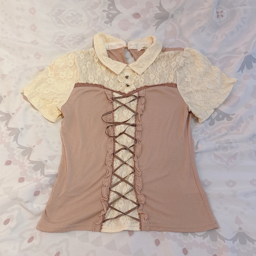 Axes Femme | Beige-Pink Top